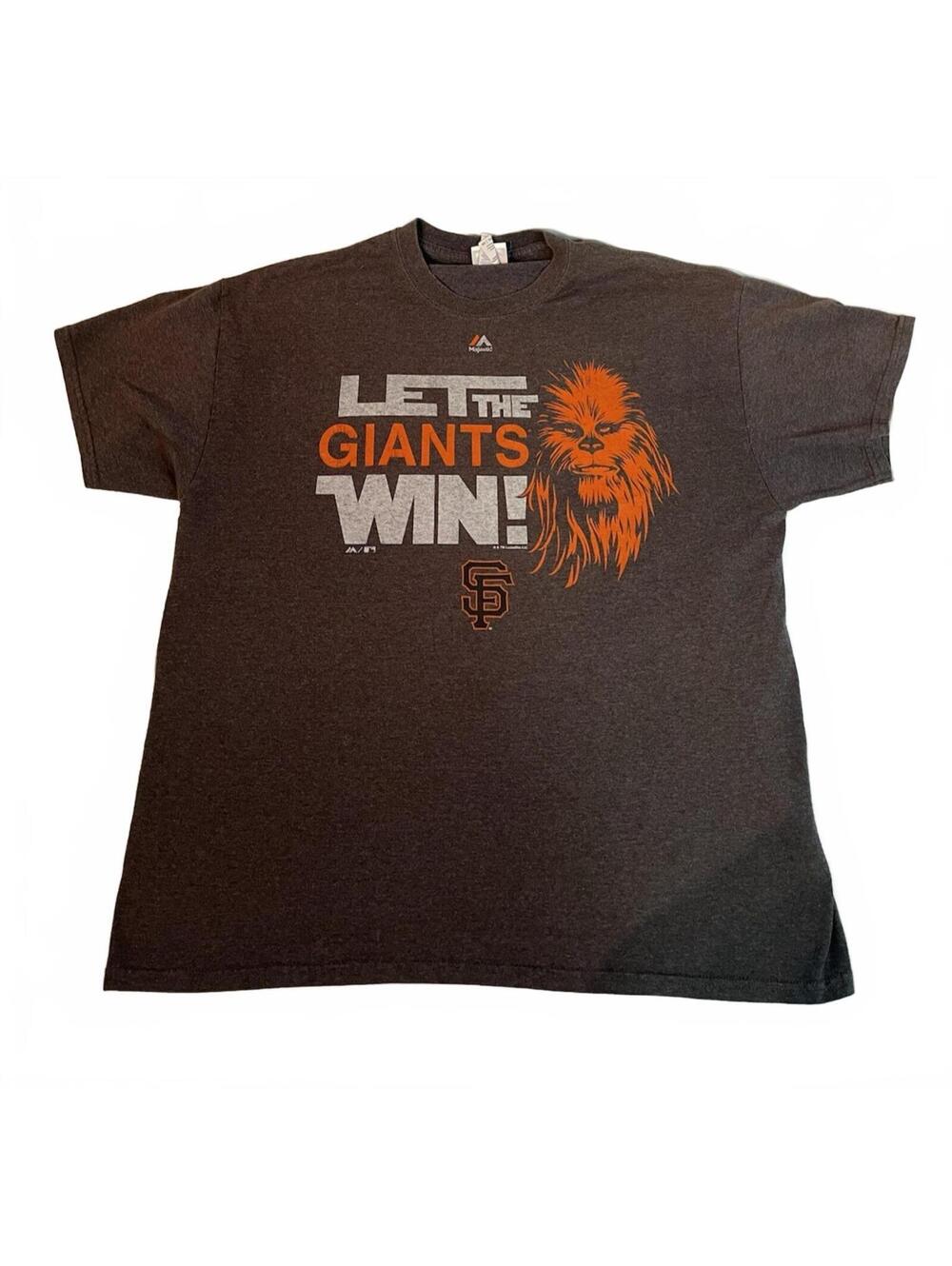 VTG Y2K San Francisco Giants Star Wars Chewbacca Mens XL Graphic Tee